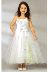 Robe tule et libellules